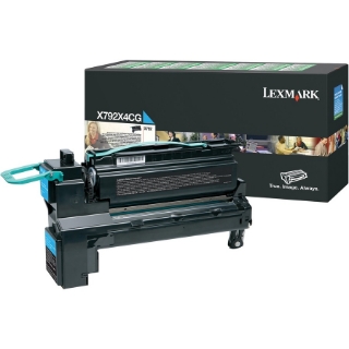 Picture of Lexmark X792X4CG Original Toner Cartridge - Cyan