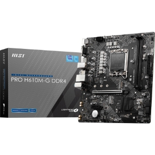 Picture of MSI H610M-G DDR4 Desktop Motherboard - Intel H610 Chipset - Socket LGA-1700 - Micro ATX