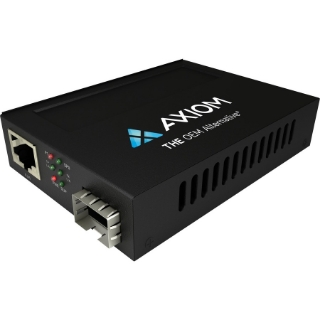 Picture of Axiom 1Gbs POE RJ45 to SFP Fiber Media Converter - Open SFP Port