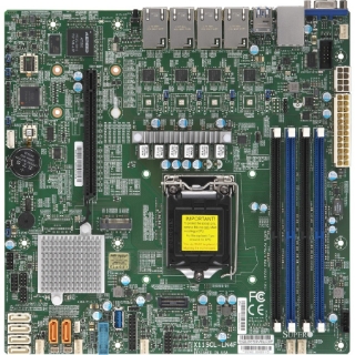 Picture of Supermicro X11SCL-LN4F Server Motherboard - Intel C242 Chipset - Socket H4 LGA-1151 - Micro ATX