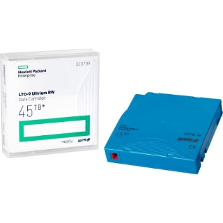 Picture of HPE LTO-9 Ultrium 45TB RW Non Custom Labeled 20 Data Cartridges with Cases