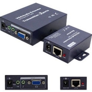 Picture of VGA Female to RJ-45 Female Black Extender Which Provides VGA video extension over Cat5 For Resolution Up to 1920x1200 (WUXGA)