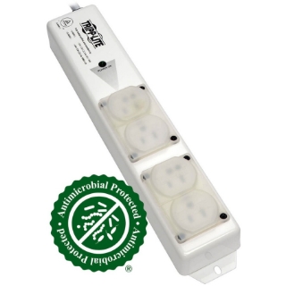 Picture of Tripp Lite Safe-IT Power Strip Hospital Medical Antimicrobial 120V 4 Outlet UL60601-1 UL60950-1 Metal