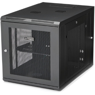 Picture of StarTech.com 12U 19" Wall Mount Network Cabinet - 24" Deep Hinged Vented Server Room Enclosure Locking Flexible IT Equipment Rack w/Shelf