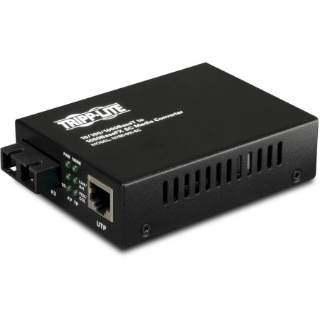 Picture of Tripp Lite Fiber Optic 10/100/1000 to 1000BaseLX SC Gigabit Multimode Media Converter 2km 1310nm