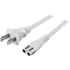 Picture of StarTech.com 6 ft White Standard Laptop Power Cord - NEMA 1-15P to C7