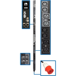 Picture of Tripp Lite 3-Phase PDU Switched 22.2kW 220/230V 12 C13; 12 C19 32A Red TAA