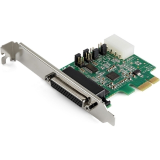 Picture of StarTech.com 4-port PCI Express RS232 Serial Adapter Card - PCIe to Serial DB9 RS-232 Controller Card - 16950 UART - Windows/Linux