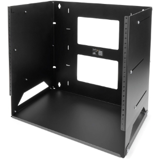 Picture of StarTech.com 8U Wallmount Server Rack with Built-in Shelf - Solid Steel - Adjustable Depth 12in to 18in