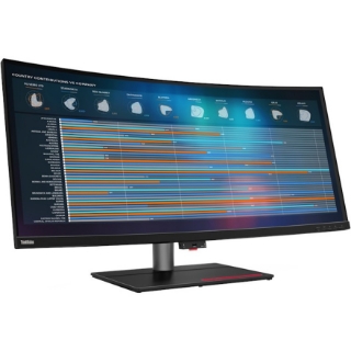 Picture of Lenovo ThinkVision P40w-20 39.7" WUHD Curved Screen WLED LCD Monitor - 21:9 - Raven Black