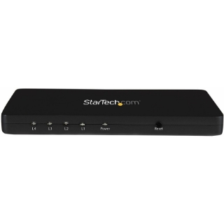 Picture of StarTech.com 4K HDMI Splitter - 4k 30Hz - 4 Port - Aluminum - Backward Compatible - HDMI Multi Port - HDMI Hub