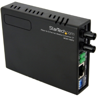 Picture of StarTech.com 10/100 Multi Mode Fiber Copper Fast Ethernet Media Converter ST 2 km