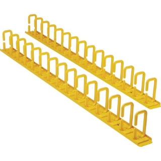 Picture of Tripp Lite Vertical Cable Manager - Flexible Rings, Yellow, 6 ft. (1.8 m)