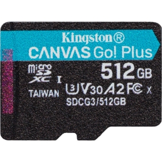 Picture of Kingston Canvas Go! Plus 512 GB Class 10/UHS-I (U3) microSDXC
