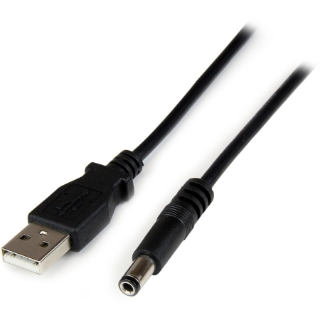 Picture of StarTech.com 1m USB to Type N Barrel 5V DC Power Cable - USB A to 5.5mm DC