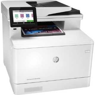 Picture of HP LaserJet Pro M479 M479fdn Laser Multifunction Printer-Color-Copier/Fax/Scanner-28 ppm Mono/Color Print-38400x600 Print-Automatic Duplex Print-50000 Pages Monthly-300 sheets Input-Color Scanner-1200 Optical Scan-Color Fax-Gigabit Ethernet