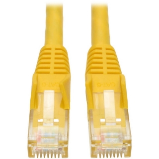 Picture of Tripp Lite 7ft Cat6 Gigabit Snagless Molded Patch Cable RJ45 M/M Yellow 7'