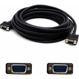 Picture of 15ft VGA Male to VGA Male Black Cable For Resolution Up to 1920x1200 (WUXGA)