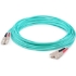 Picture of AddOn 67m SC (Male) to SC (Male) Straight Aqua OM4 Duplex LSZH Fiber Patch Cable