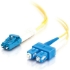 Picture of C2G-3m LC-SC 9/125 OS1 Duplex Singlemode Fiber Optic Cable (Plenum-Rated) - Yellow