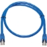 Picture of Tripp Lite Cat6a Patch Cable F/UTP Snagless w/ PoE 10G CMR-LP Blue M/M 3ft