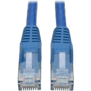 Picture of Tripp Lite Cat6 GbE Gigabit Ethernet Snagless Molded Patch Cable UTP Blue RJ45 M/M 8ft 8'