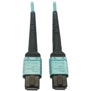 Picture of Tripp Lite Multimode Fiber Optic Cable OM4 Plenum 400G 50 24F MTP/MPO-PC F/F 3M