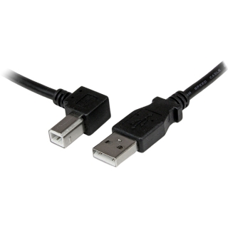 Picture of StarTech.com 1m USB 2.0 A to Left Angle B Cable - M/M