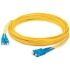 Picture of AddOn 19m SC (Male) to SC (Male) Straight Yellow OS2 Duplex LSZH Fiber Patch Cable