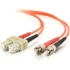 Picture of C2G 8m SC-ST 62.5/125 OM1 Duplex Multimode PVC Fiber Optic Cable (USA-Made) - Orange