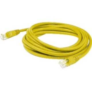 Picture of AddOn 3ft RJ-45 (Male) to RJ-45 (Male) Straight Yellow Cat5e UTP PVC Copper Patch Cable