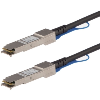 Picture of StarTech.com MSA Uncoded Compatible 1m 40G QSFP+ to QSFP+ Direct Attach Cable - 40 GbE QSFP+ Copper DAC 40 Gbps Low Power Passive Twinax