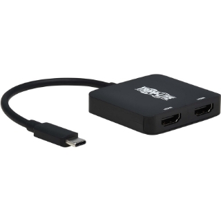 Picture of Tripp Lite U444-2H-MST4K6 USB-C Adapter, Dual Display, Black