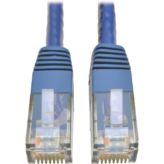 Picture of Tripp Lite Cat6 Gigabit Molded Patch Cable RJ45 M/M 550MHz 24 AWG Blue 1'