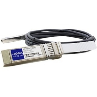 Picture of AddOn EMC SFP-TWNACT-1M Compatible TAA Compliant 10GBase-CU SFP+ to SFP+ Direct Attach Cable (Active Twinax, 1m)