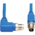 Picture of Tripp Lite NM12-603-01M-BL M12 X-Code Cat6 Ethernet Cable, M/M, Blue, 1 m (3.3 ft.)
