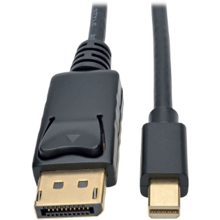 Picture of Tripp Lite Mini DisplayPort to DisplayPort Adapter Cable 4K M/M Black Mdp to DP 3ft