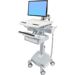 Picture of Ergotron StyleView Electric Lift Cart with LCD Arm, LiFe Powered, 1 Drawer (1x1)