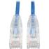 Picture of Tripp Lite 5ft Cat6 Gigabit Snagless Molded Slim UTP Patch Cable RJ45 M/M Blue 5'