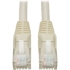 Picture of Tripp Lite 14ft Cat6 Gigabit Snagless Molded Patch Cable RJ45 M/M White 14'