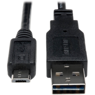 Picture of Tripp Lite 10ft USB 2.0 High Speed Cable Reversible A to 5Pin Micro B M/M