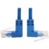 Picture of Tripp Lite Cat6 Ethernet Cable Up/Down Angled UTP Slim Molded M/M Blue 7ft