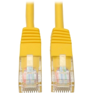 Picture of Tripp Lite 3ft Cat5e / Cat5 350MHz Molded Patch Cable RJ45 M/M Yellow 3'