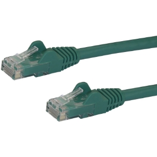 Picture of StarTech.com 25ft CAT6 Ethernet Cable - Green Snagless Gigabit - 100W PoE UTP 650MHz Category 6 Patch Cord UL Certified Wiring/TIA