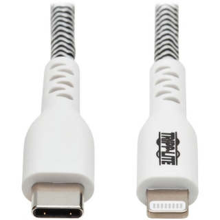 Picture of Tripp Lite USB C to Lightning Sync/Charging Cable Heavy Duty 2.0 M/M iPhone iPad 3ft