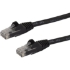 Picture of StarTech.com 8ft CAT6 Ethernet Cable - Black Snagless Gigabit - 100W PoE UTP 650MHz Category 6 Patch Cord UL Certified Wiring/TIA