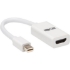Picture of Tripp Lite Mini DisplayPort to HDMI Active Adapter 4K M/F White mDP to HDMI