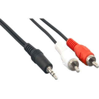 Picture of Axiom 6-inch 3.5mm Stereo to 2 x RCA Stereo Male Y-Cable