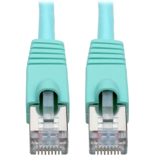 Picture of Tripp Lite Cat6a Snagless Shielded STP Patch Cable 10G, PoE, Aqua M/M 3ft