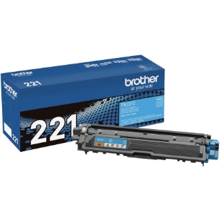 Picture of Brother Genuine TN221C Cyan Toner Cartridge